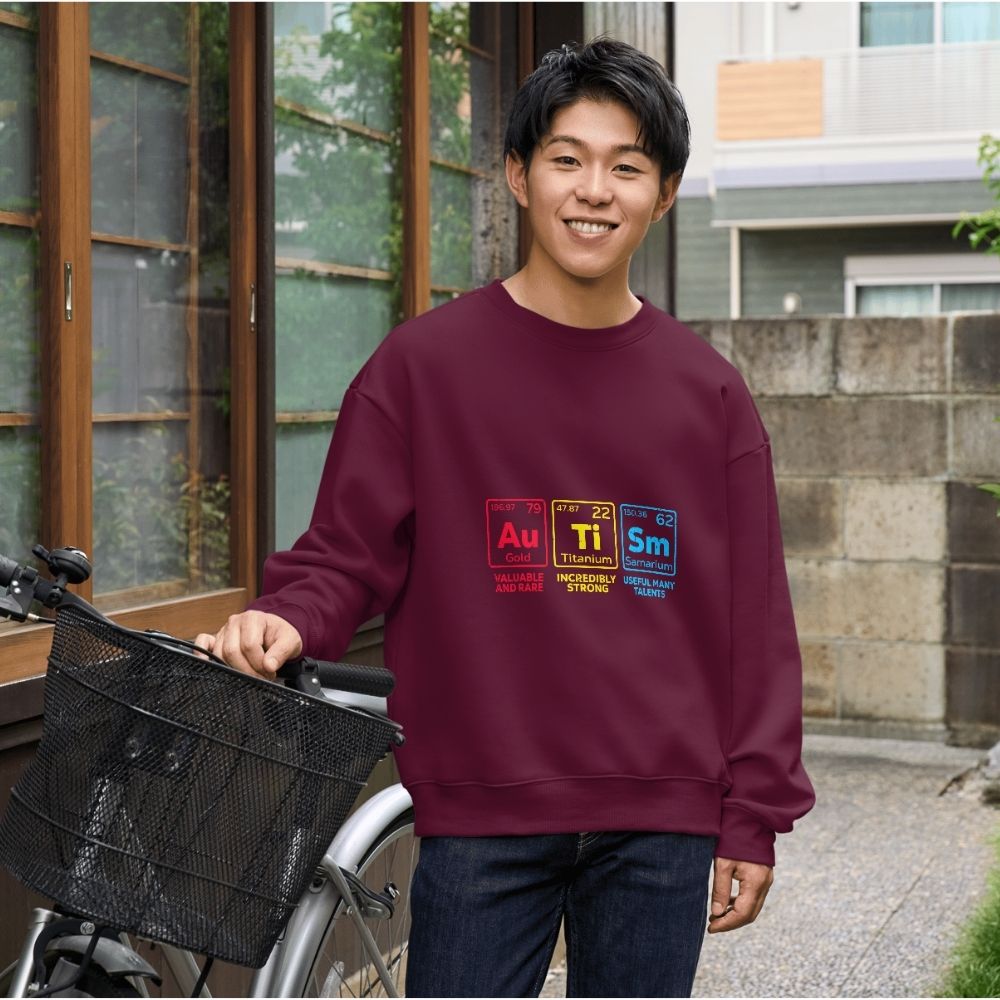 Autism Awareness Elements Periodic Table Sweartshirt - UNISEX SWEATSHIRT Autism Awareness Elements Periodic Table Sweartshirt - UNISEX SWEATSHIRT