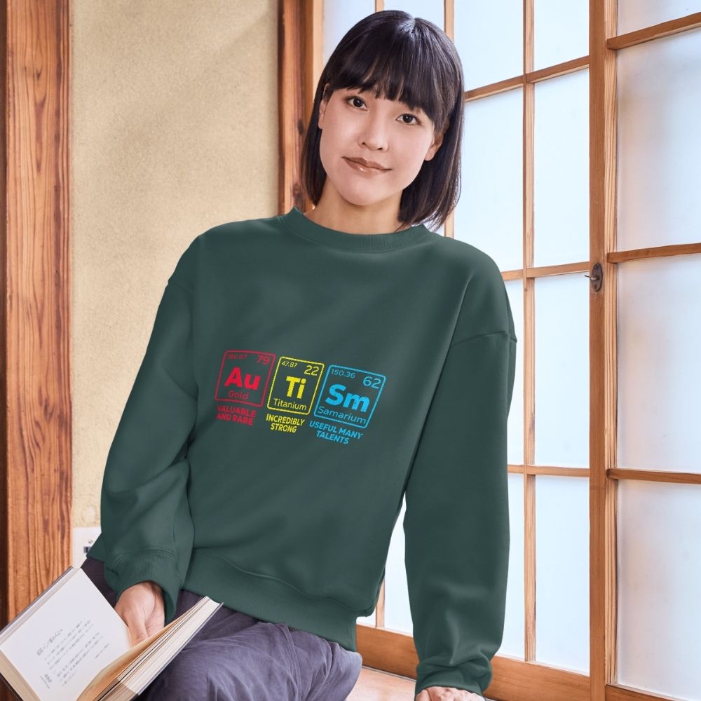 Autism Awareness Elements Periodic Table Sweartshirt - UNISEX SWEATSHIRT Autism Awareness Elements Periodic Table Sweartshirt - UNISEX SWEATSHIRT